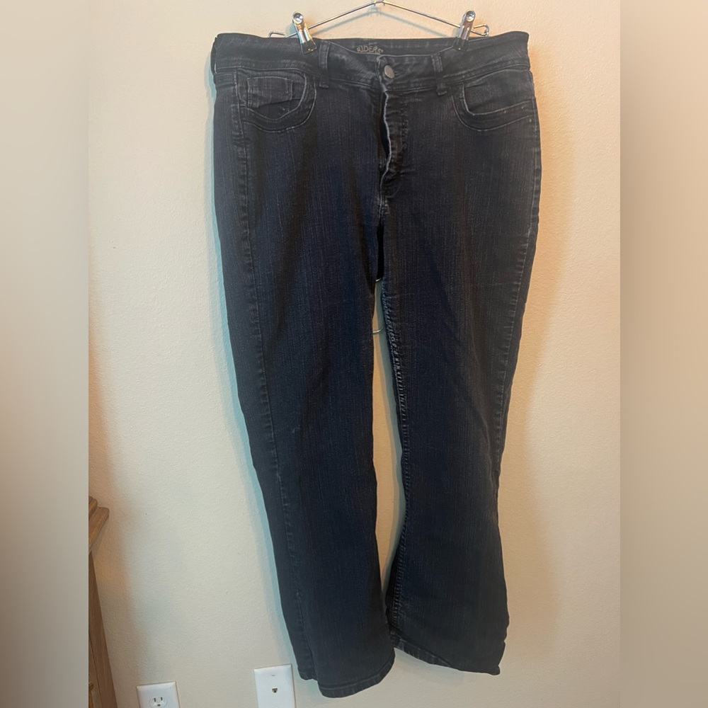 Riders Lee black faded jeans size 18